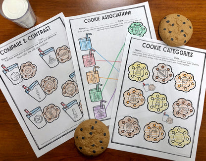 Milk and Cookies No Prep Language Pack (Quick pack!)