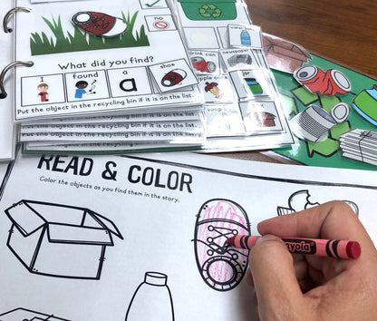 Clean up the Park (Recycle Theme) Lift a Flap Book (Print & Make Book)