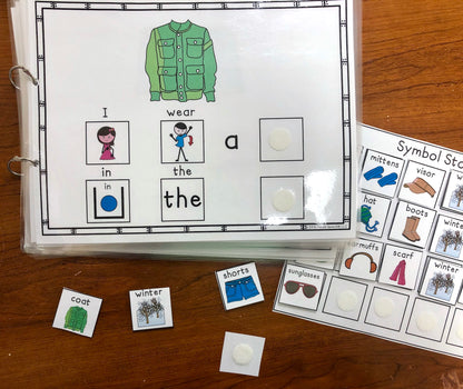 Functional Vocabulary Book: Seasonal Clothing Print & Make Book