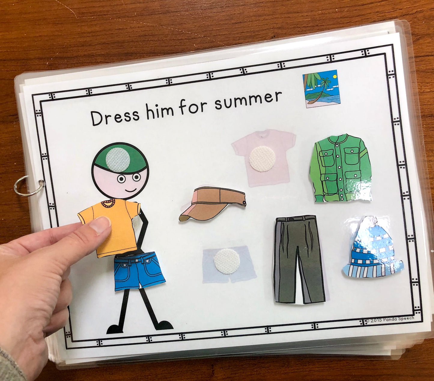 Functional Vocabulary Book: Seasonal Clothing Print & Make Book