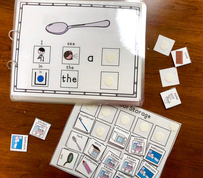 Functional Vocabulary Book: Kitchen or Bathroom? Print & Make Book