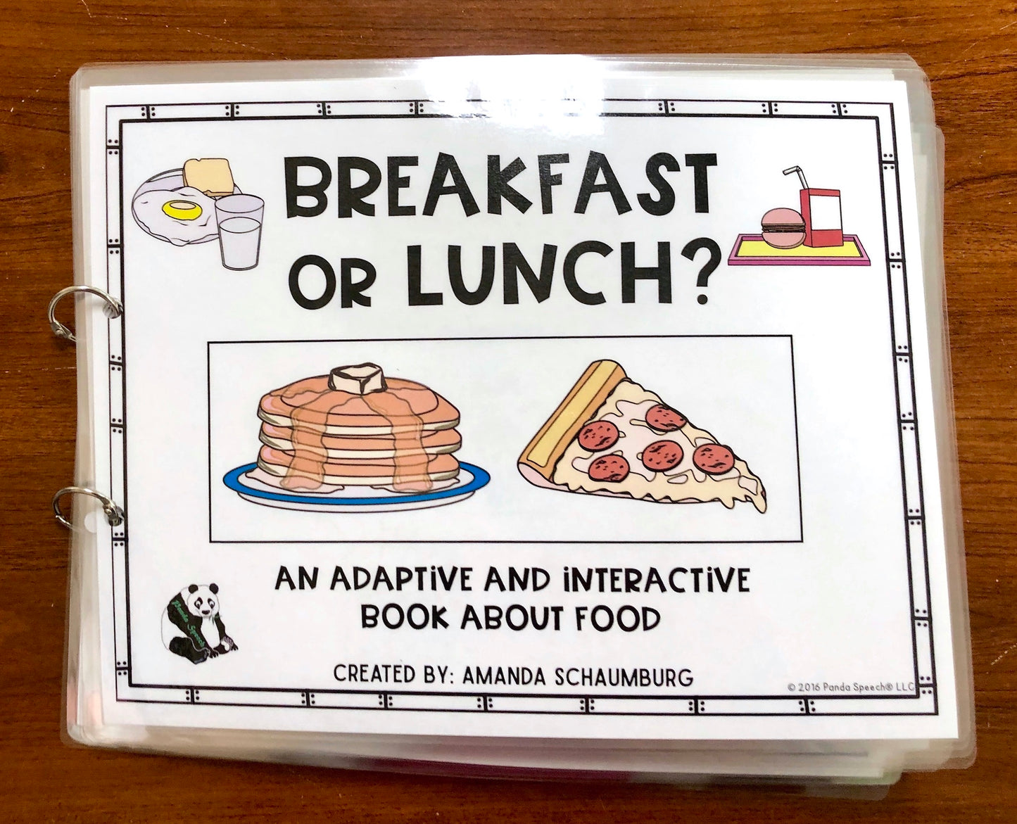 Functional Vocabulary Book: Breakfast or Lunch? Print & Make Book