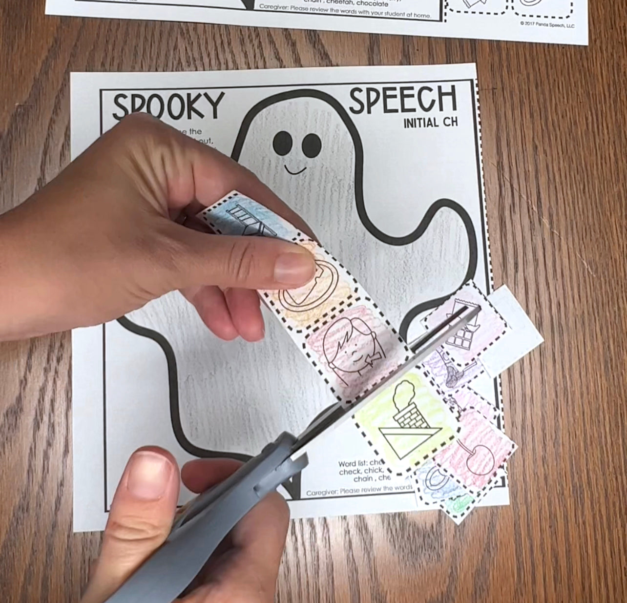 Spooky Speech Ghost ~ One Page Speech and Language Craft