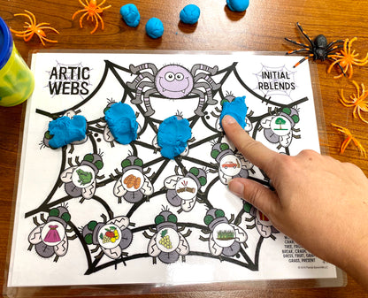 Artic Webs! Early Articulation Sounds ~ Play Dough Companion + Digital Options