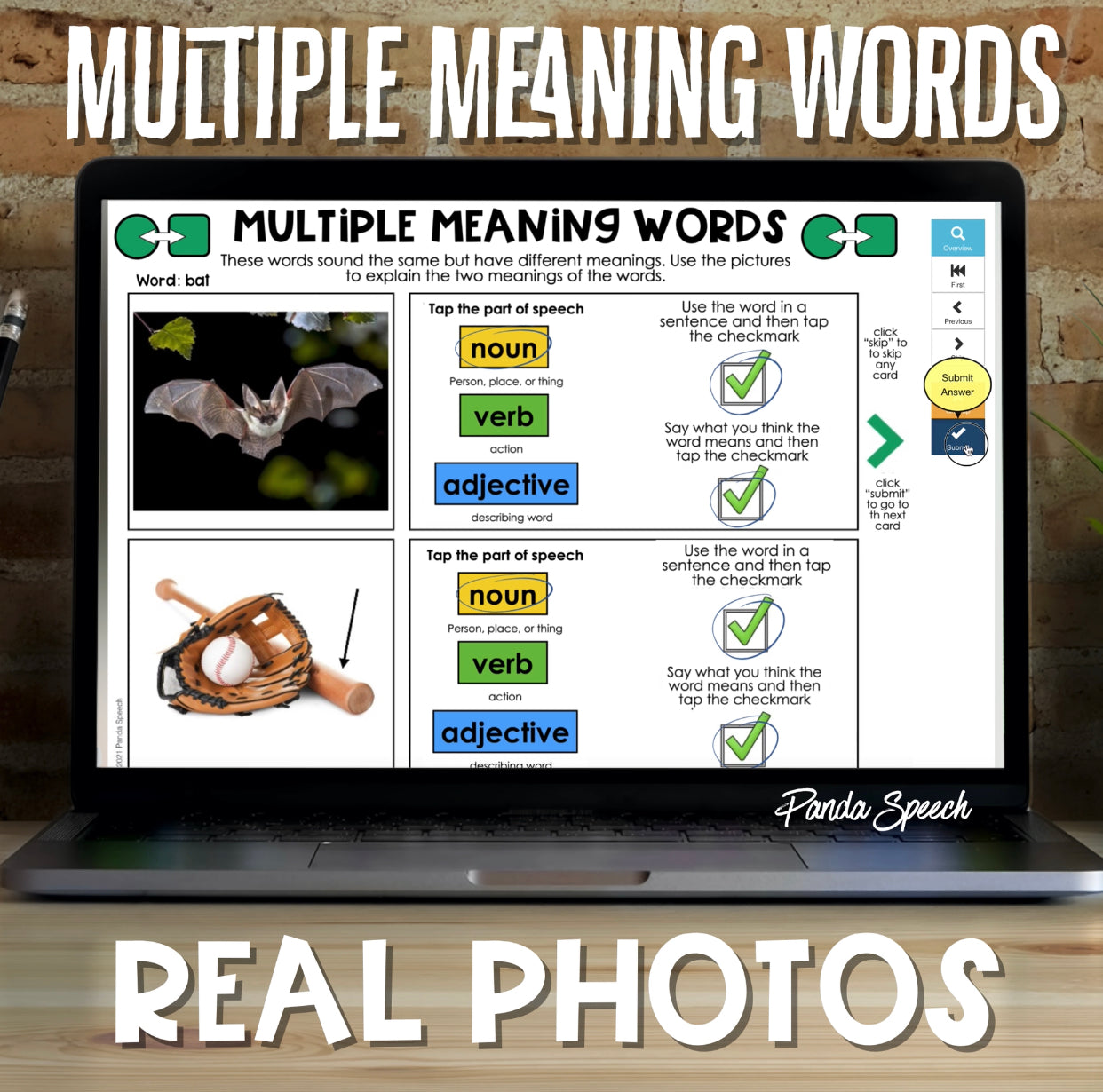 Real Photo Language Cards: Multiple Meaning Words