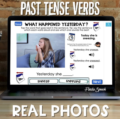 Real Photo Language Cards: What Happened Yesterday (Past Tense Verbs)