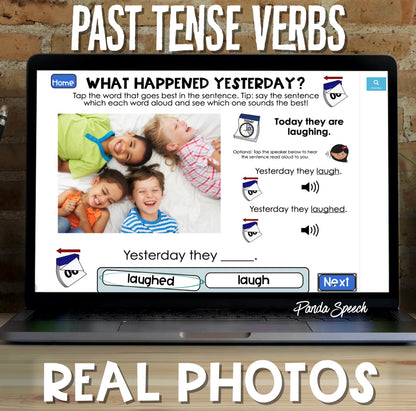 Real Photo Language Cards: What Happened Yesterday (Past Tense Verbs)