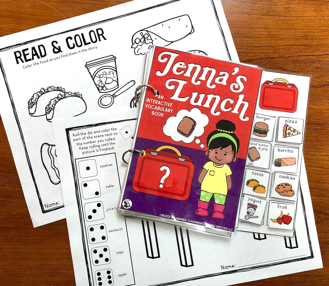 Jenna's Lunch Lift a Flap Book (Print & Make Book) – Panda Speech Therapy