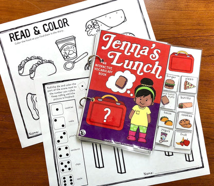 Jenna's Lunch Lift a Flap Book (Print & Make Book)