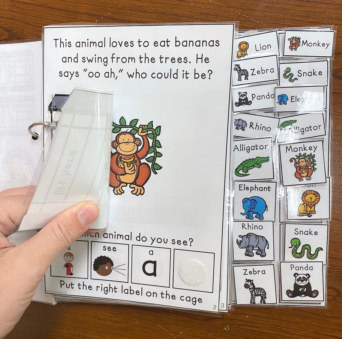 Who's in the Zoo Lift a Flap Book (Print & Make Book) – Panda Speech LLC