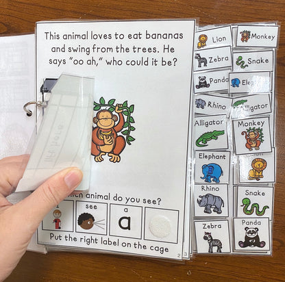 Who's in the Zoo Lift a Flap Book (Print & Make Book)