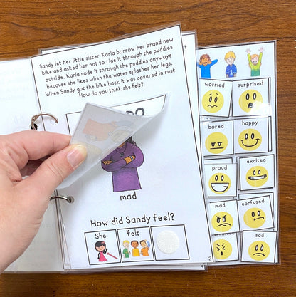 How Do They Feel?  Lift a Flap Book for older students (Print & Make Book)