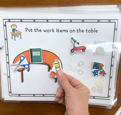 Functional Vocabulary Book: Work or Play?  Print & Make Book