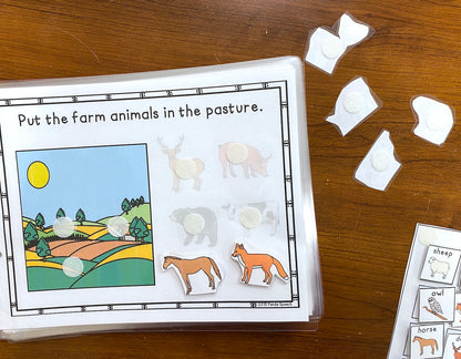Functional Vocabulary Book: Forest or Farm Animal?  Print & Make Book