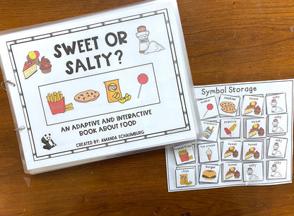 Functional Vocabulary Book: Sweet or Salty?  Print & Make Book