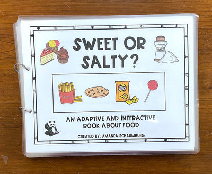 Functional Vocabulary Book: Sweet or Salty?  Print & Make Book