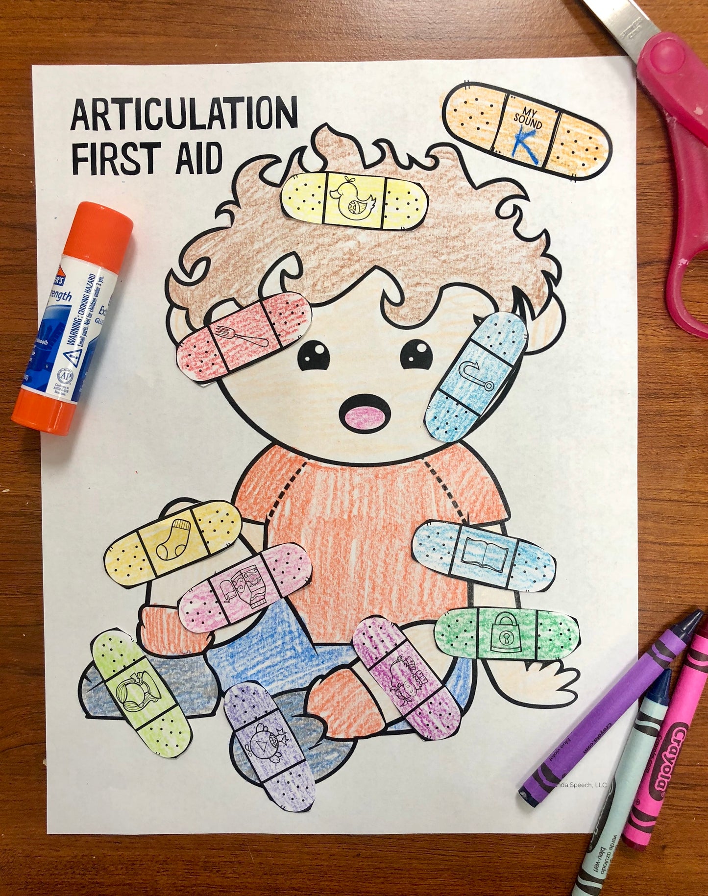 First Aid Articulation ~ Speech Therapy Craft
