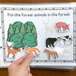 Functional Vocabulary Book: Forest or Farm Animal?  Print & Make Book