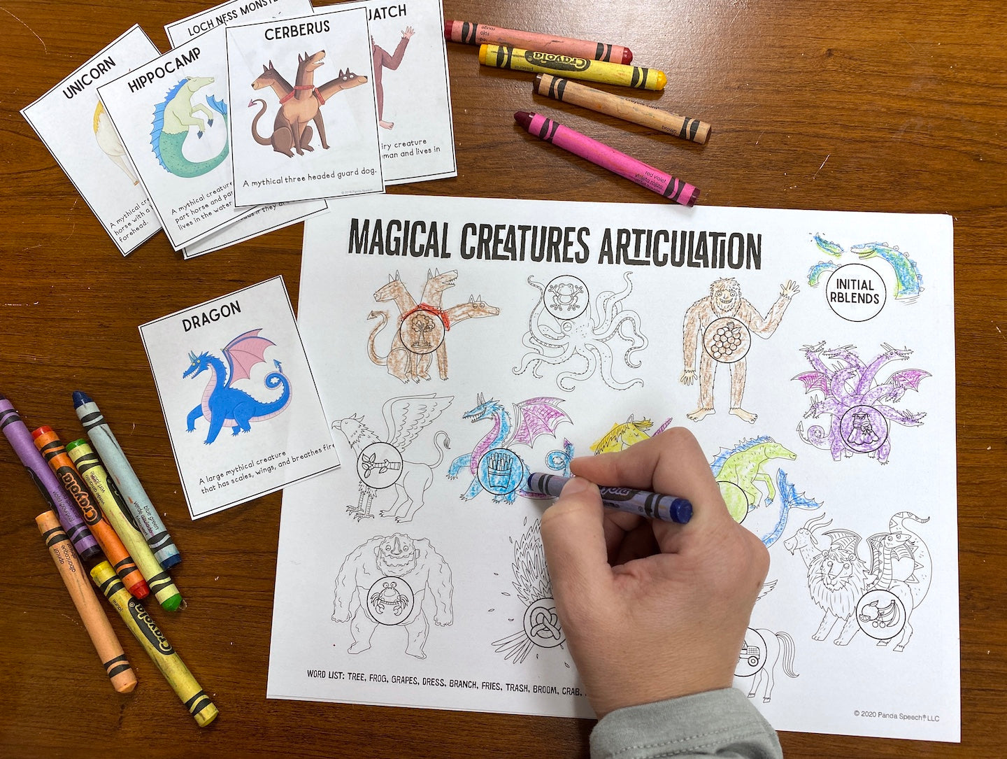 Mythical Creatures Articulation to go with Miss Turie's Magical Creatures Book Companion