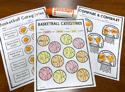 Basketball No Prep Language Pack (Quick pack!)