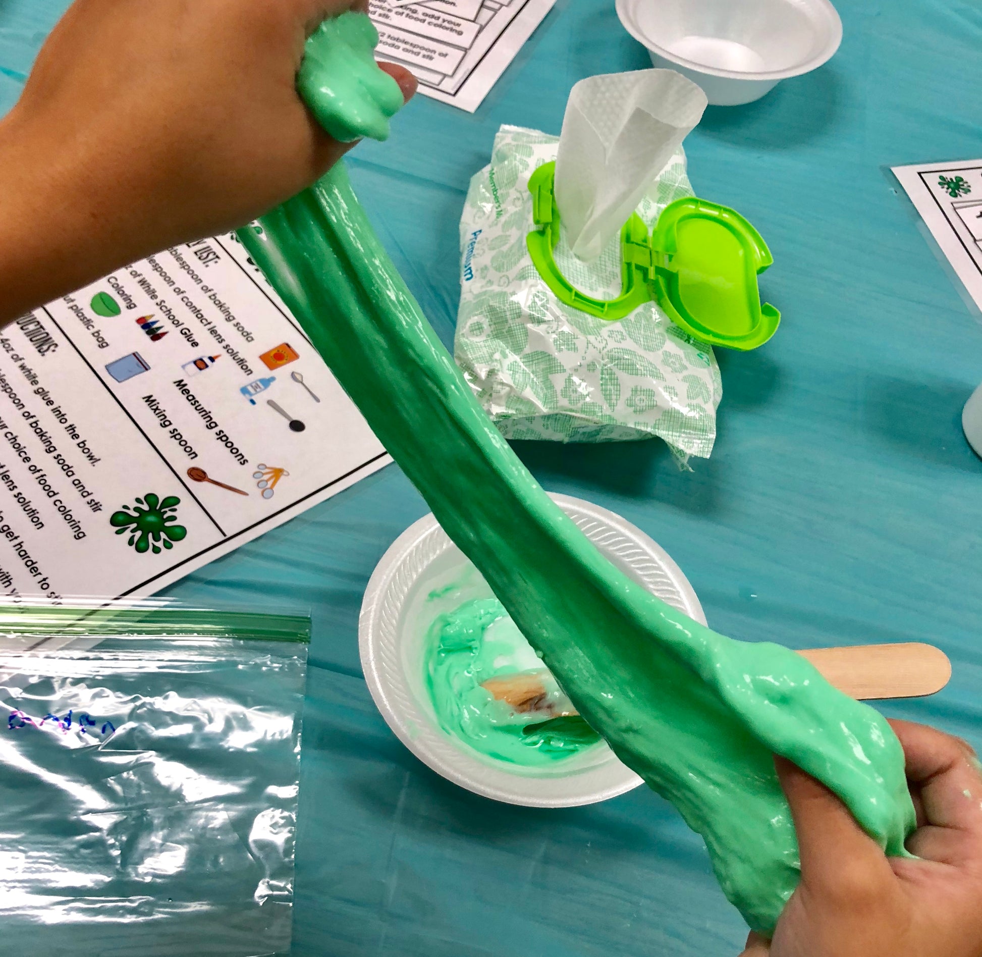 Slime Recipe (following directions, sequencing)
