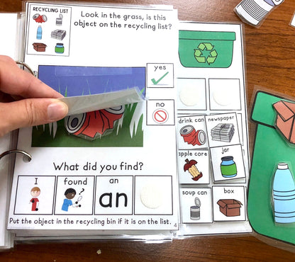 Clean up the Park (Recycle Theme) Lift a Flap Book (Print & Make Book)