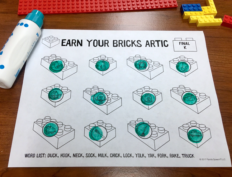 Earn Your Bricks Toy Companion  for Articulation (use with building bricks)