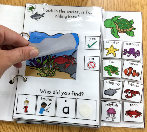 Book Flap Feature Where's Tac? Lift a Flap Book (Print & Make Book) – Panda Speech LLC