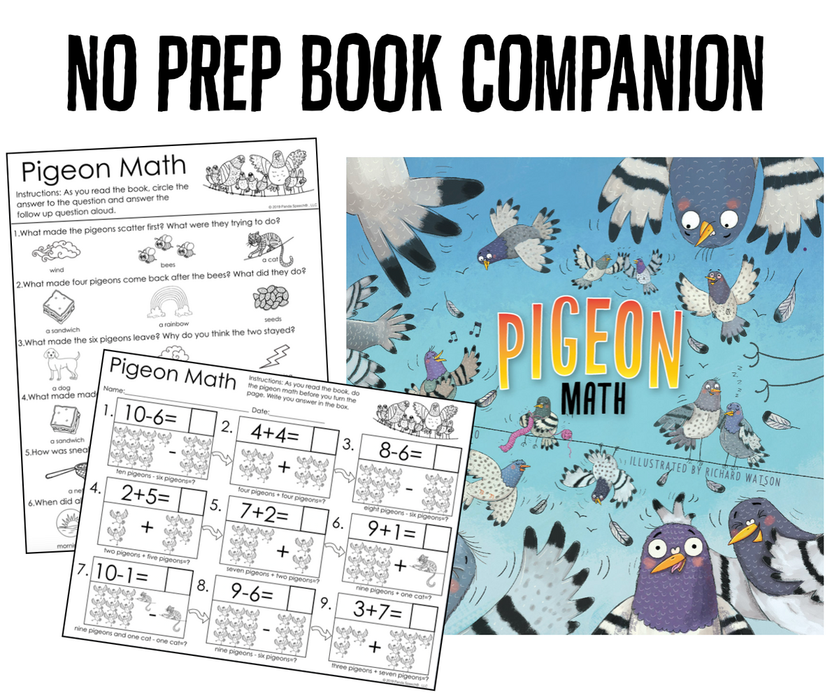 Pigon Doing Math Pigeon Math Book Companion – Panda Speech LLC