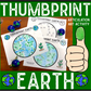 Articulation Thumbprint Earth: Speech Therapy Art Activity
