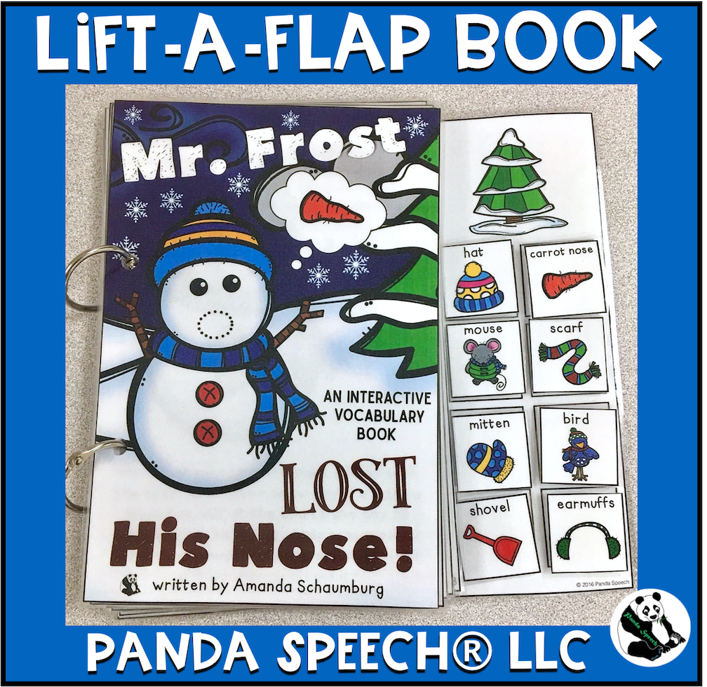 Mr. Frost Lost his Nose ! Lift a Flap Book (Print & Make Book