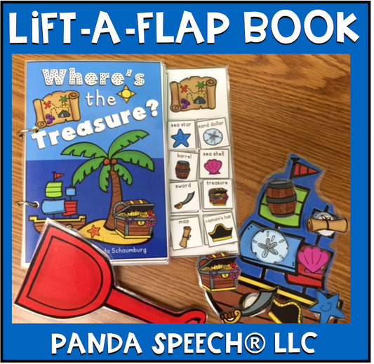 Where's the Treasure?  Lift a Flap Book (Print & Make Book)