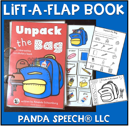 Unpack the Bag Lift a Flap Book (Print & Make Book)