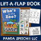 Who's in the Zoo Lift a Flap Book (Print & Make Book)