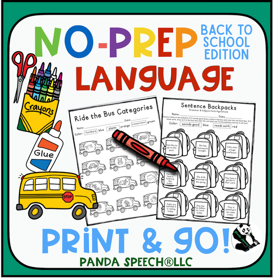 Back to School Prep Language Pack (Huge pack!)