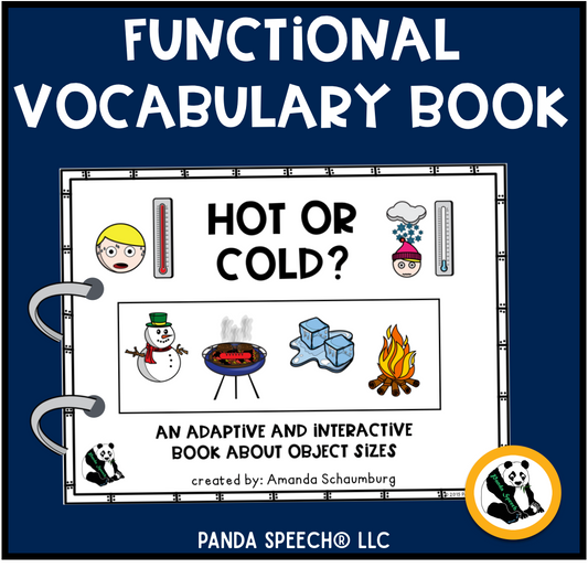 Functional Vocabulary Book: Hot of Cold?  Print & Make Book