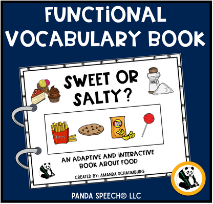 Functional Vocabulary Book: Sweet or Salty?  Print & Make Book