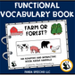 Functional Vocabulary Book: Forest or Farm Animal?  Print & Make Book