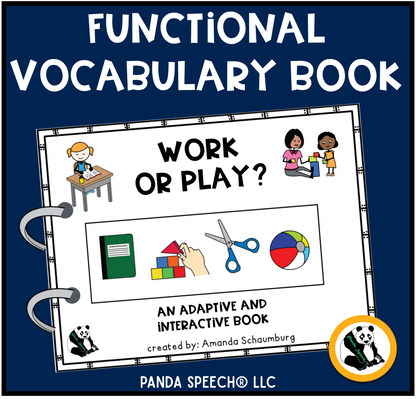 Functional Vocabulary Book: Work or Play?  Print & Make Book