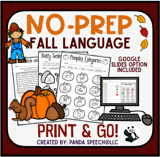 Fall No Prep Language Pack (Huge pack!)