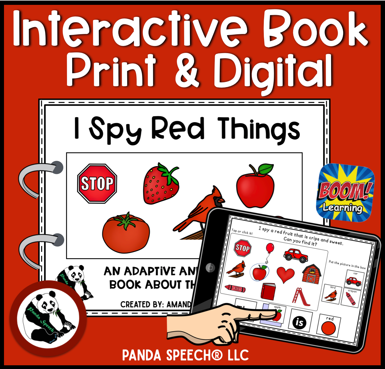 I Spy RED Things! Color Series Print & Make Books (includes a digital BOOM Card book)