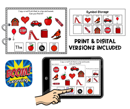 I Spy RED Things! Color Series Print & Make Books (includes a digital BOOM Card book)