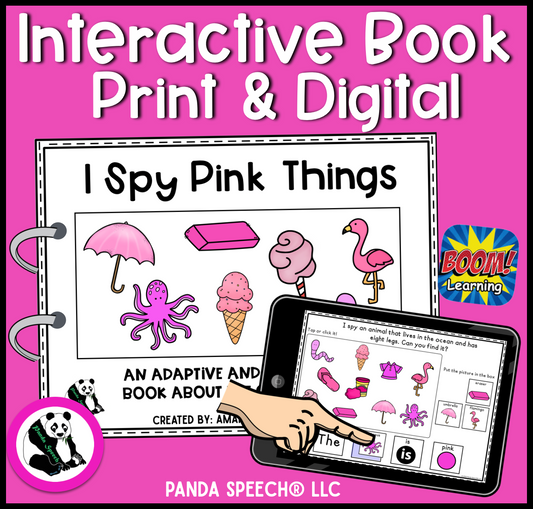 I Spy Pink Things! Color Series Print & Make Books (includes a digital BOOM Card book)
