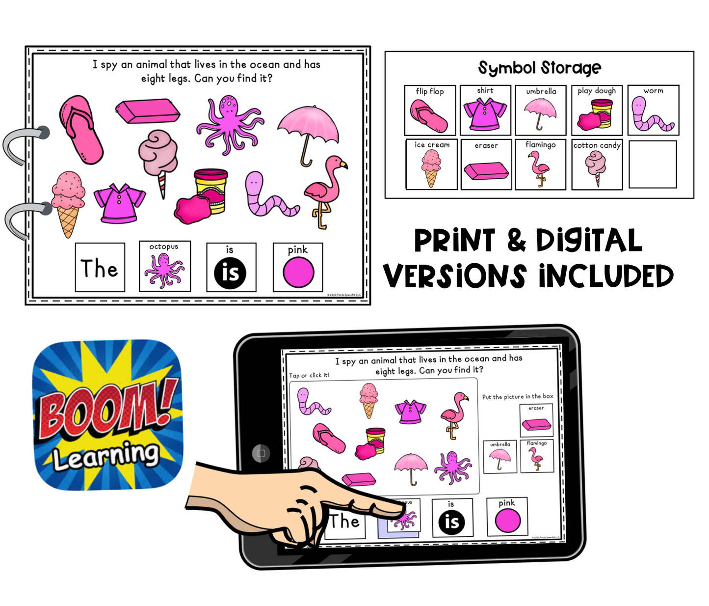 I Spy Pink Things! Color Series Print & Make Books (includes a digital BOOM Card book)