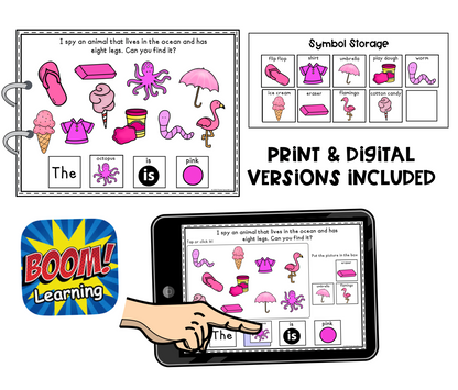 I Spy Pink Things! Color Series Print & Make Books (includes a digital BOOM Card book)