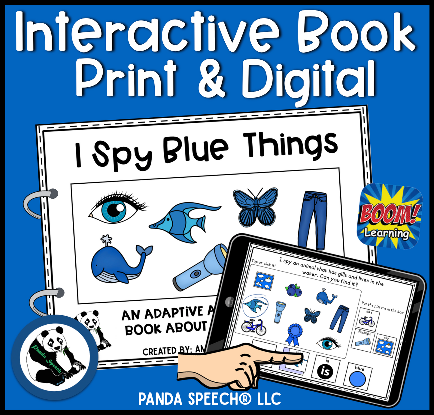 I Spy BLUE Things! Color Series Print & Make Books (includes a digital BOOM Card book)