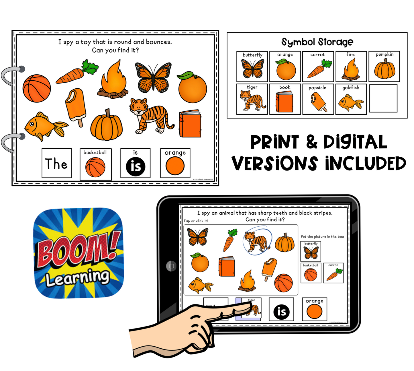 I Spy Orange Things! Color Series Print & Make Books (includes a digital BOOM Card book)