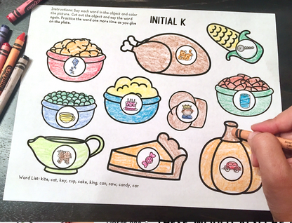 It's Dinner Time Articulation~ Speech Therapy Cut & Paste Craft