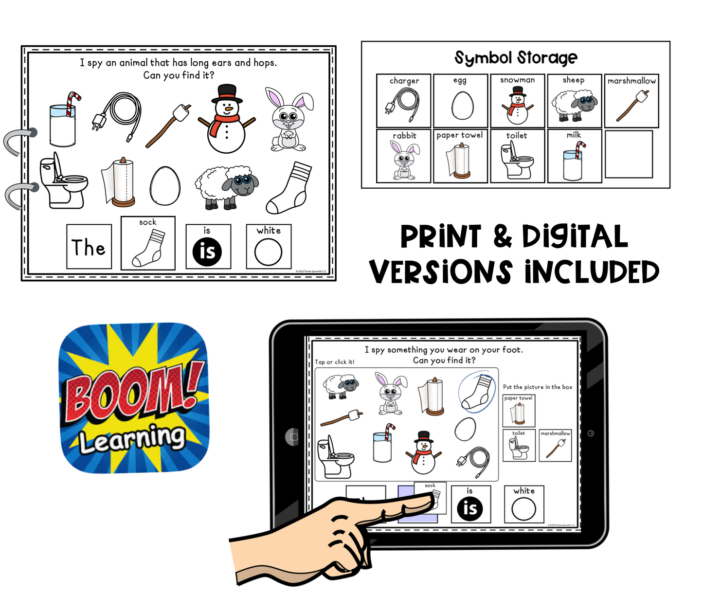 I Spy WHITE Things! Color Series Print & Make Books (includes a digital BOOM Card book)