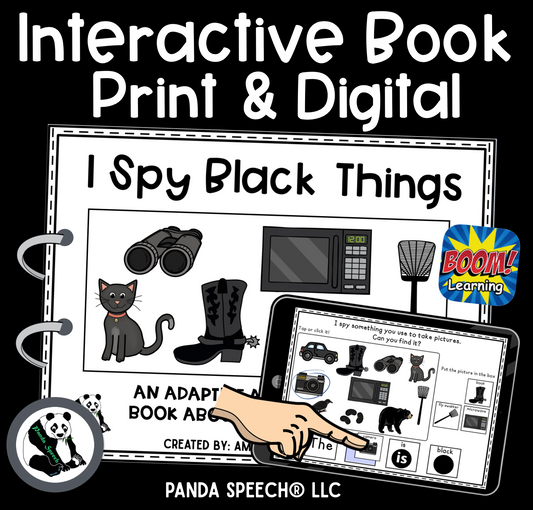I Spy BLACK Things! Color Series Print & Make Books (includes a digital BOOM Card book)